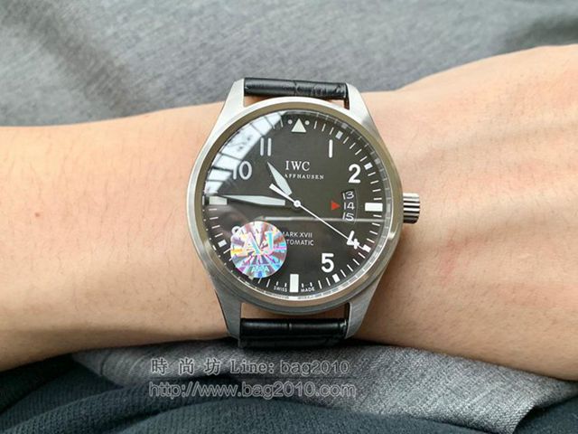 IWC手錶 萬國飛行員系列 馬克17 最經典飛行員款 萬國表馬克系列 超強防水 萬國高端機械男表   hds1227